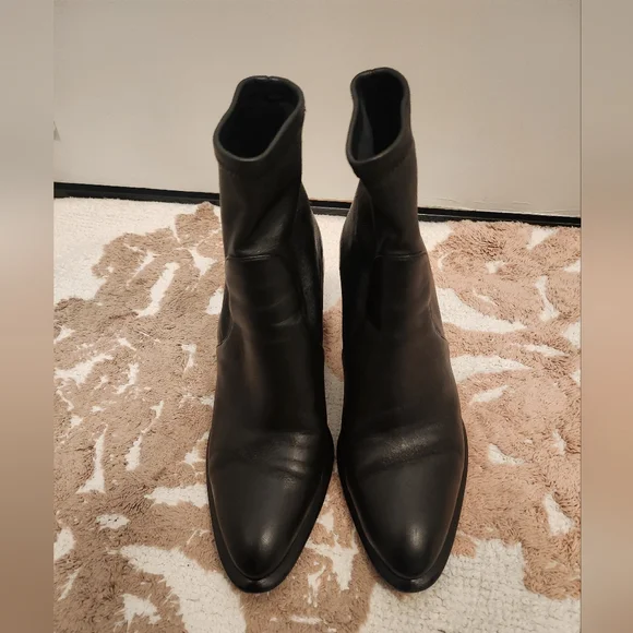 Alexander Wang Anna Stretch Bootie Boots Black Size 37 - Picture 2 of 14
